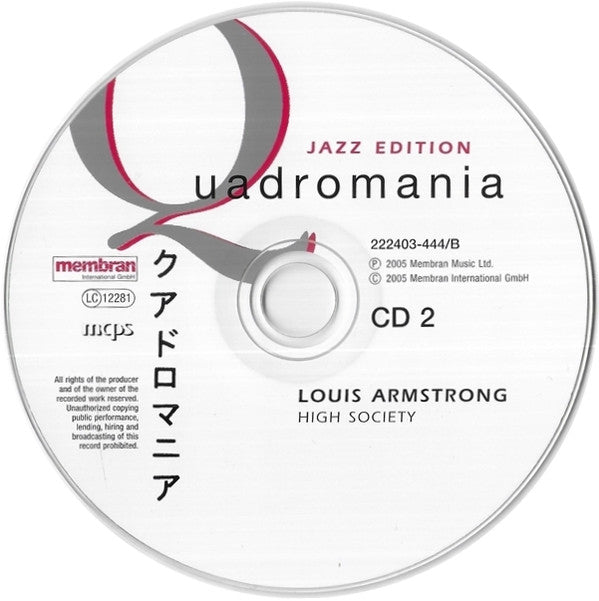 Louis Armstrong : High Society (4xCD, Comp, RM)