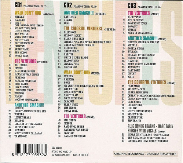 The Ventures : 4 Original Albums (3xCD, Comp, RM, Dig)