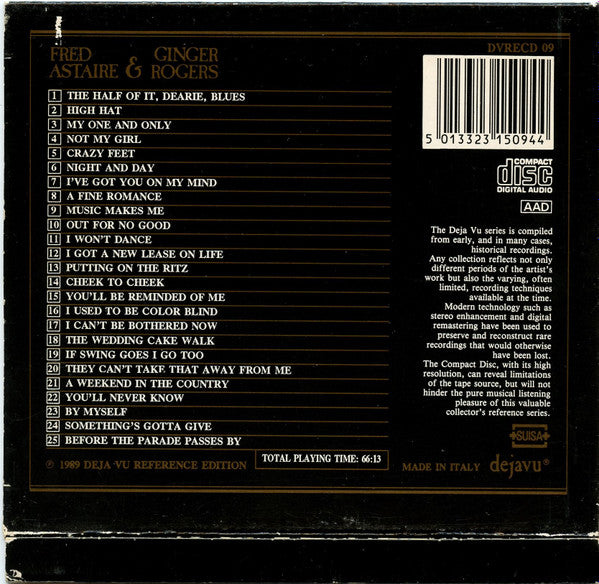 Fred Astaire, Ginger Rogers : The Fred & Ginger Story (CD)