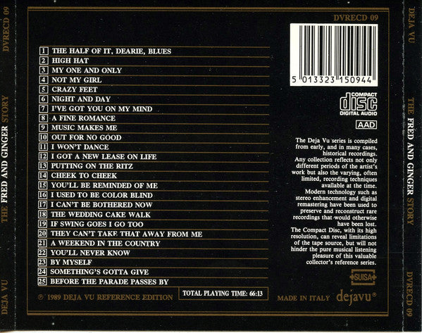 Fred Astaire, Ginger Rogers : The Fred & Ginger Story (CD)