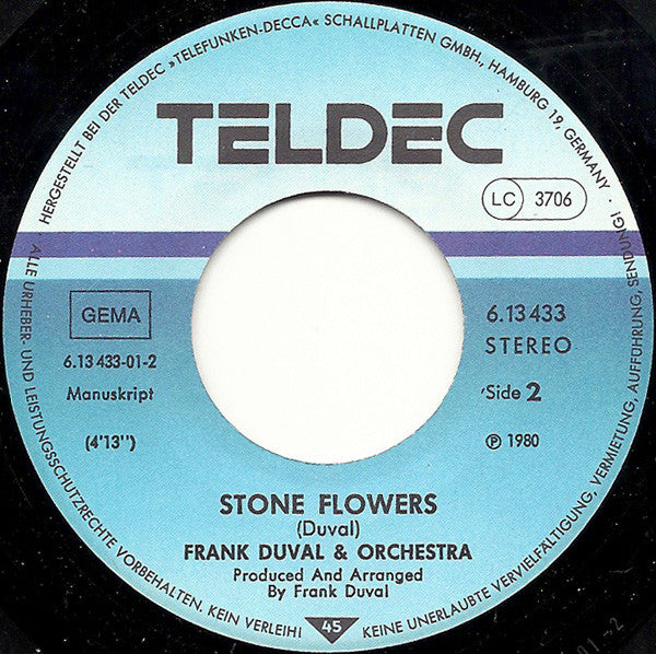 Frank Duval & Orchestra : Face To Face (7", Single)