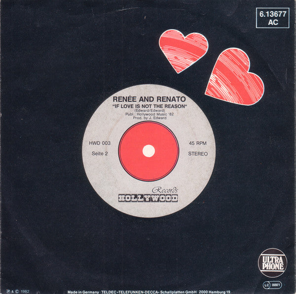 Renée And Renato* : Save Your Love (7", Single)