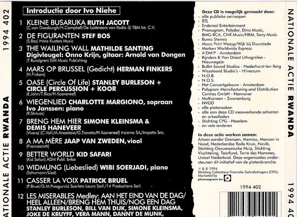 Various : Nationale Actie Rwanda (CD)