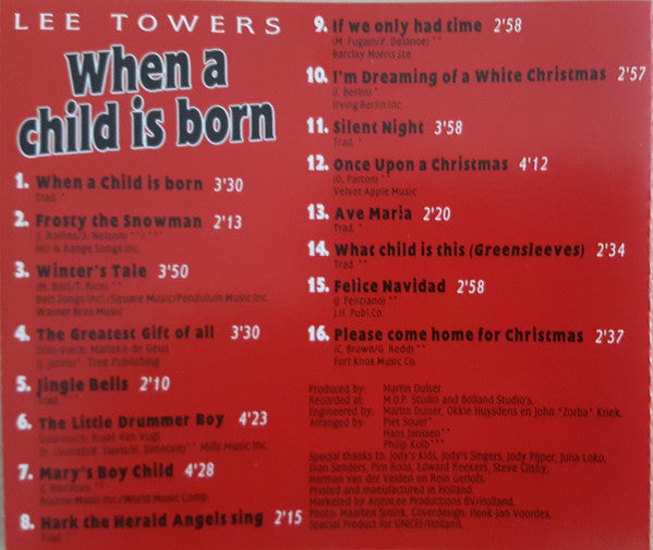 Lee Towers : When A Child Is Born (CD, Album)