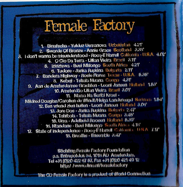Female Factory : Live At The Royal Theatre Carré Amsterdam (CD, Album)