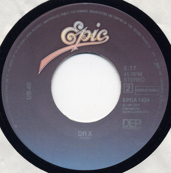 UB40 : Don't Walk On The Grass (7", Single)