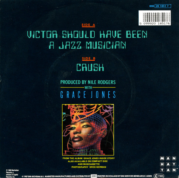 Grace Jones : Victor Should Have Been A Jazz Musician (7", Single)