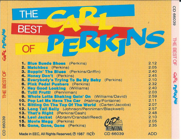 Carl Perkins : The Best Of Carl Perkins (CD, Comp)