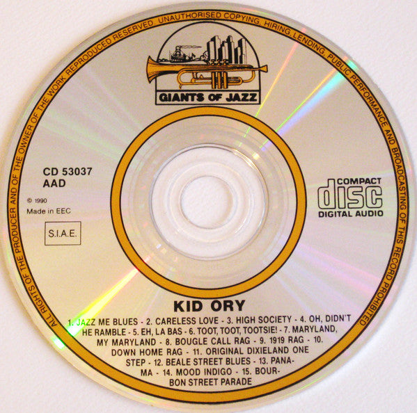 Kid Ory And His Creole Jazz Band : Echoes From New Orleans: The Tailgate Trombone (CD)