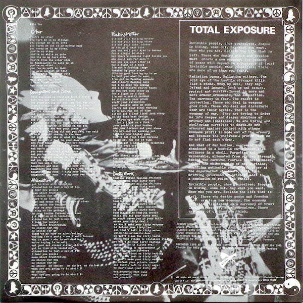 Poison Girls : Total Exposure (Live) (LP, Album, Cle)