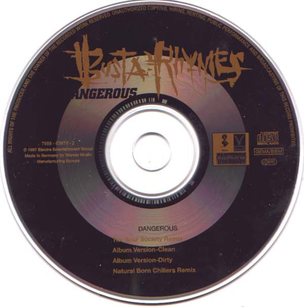 Busta Rhymes : Dangerous (CD, Maxi)