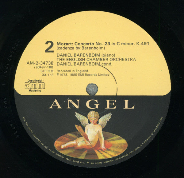 Wolfgang Amadeus Mozart, Daniel Barenboim, English Chamber Orchestra : Piano Concertos Nos. 23 & 24 (LP, Comp)