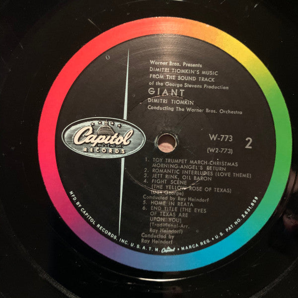 Dimitri Tiomkin : Giant (LP, Album, Mono, RP)