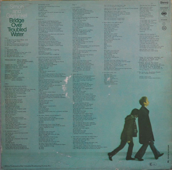 Simon & Garfunkel : Bridge Over Troubled Water (LP, Album, RE)