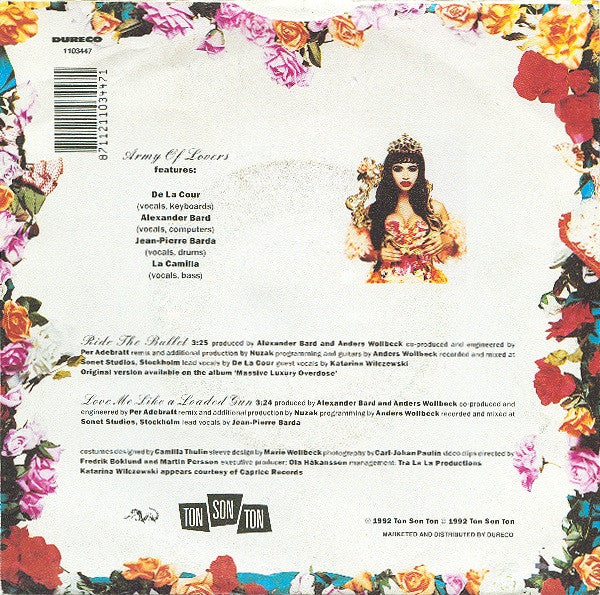 Army Of Lovers : Ride The Bullet (7", Single)