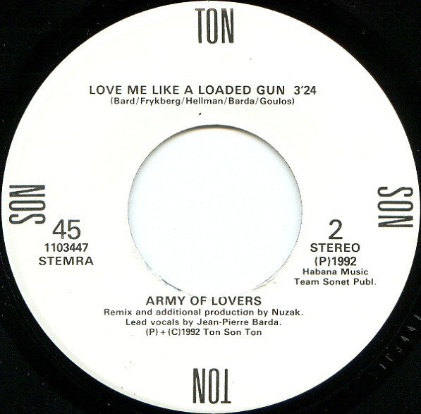 Army Of Lovers : Ride The Bullet (7", Single)