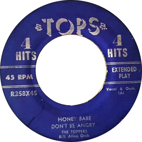 The Toppers (4) / Fred Gibson : 4 Hits (7", EP)