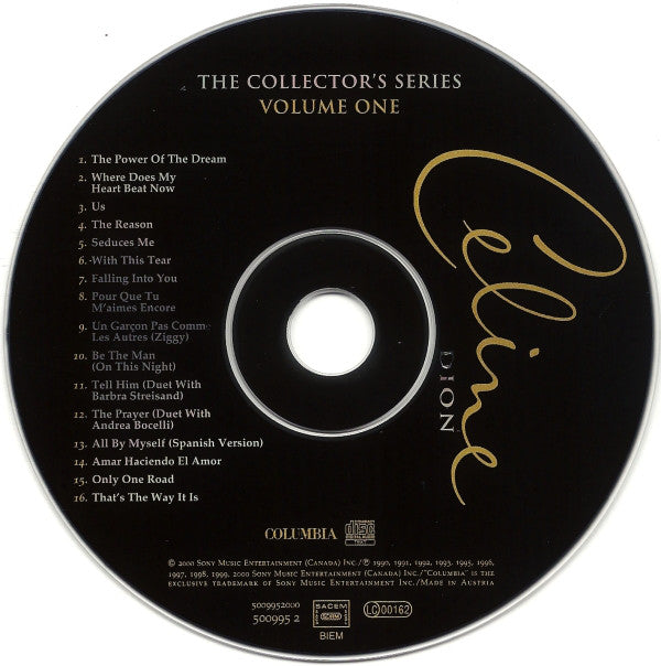Céline Dion : The Collector's Series Volume One (CD, Comp)