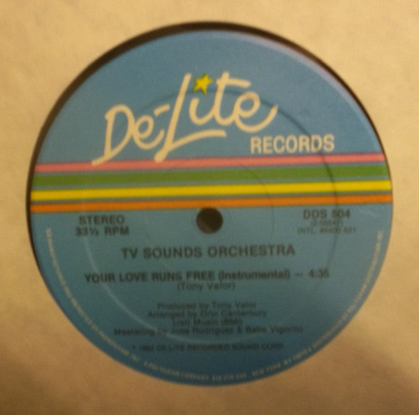 Sky's The Limit (2) / TV Sounds Orchestra* : Your Love Runs Free (12", Maxi)