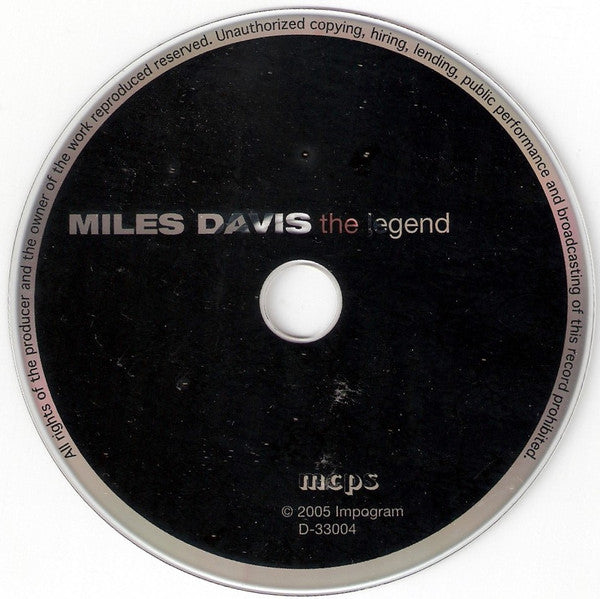 Miles Davis : The Legend (CD, Comp)