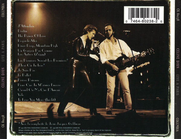 Céline Dion : Live A Paris (CD, Album)