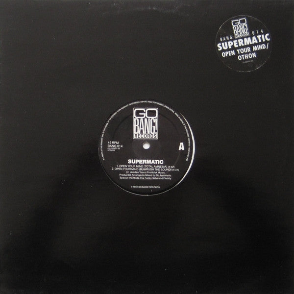 Supermatic : Open Your Mind / Othon (12")