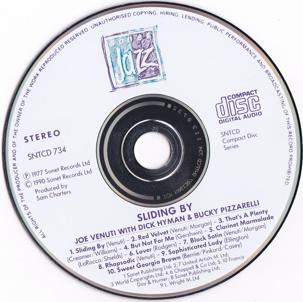 Joe Venuti : Sliding By (CD, Album, RE)