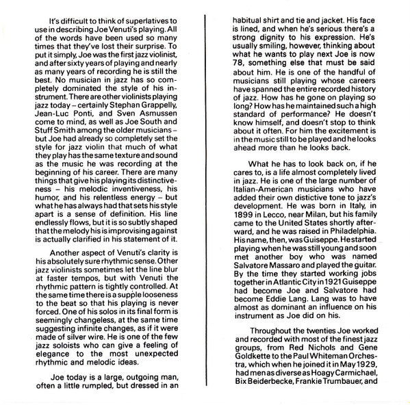 Joe Venuti : Sliding By (CD, Album, RE)