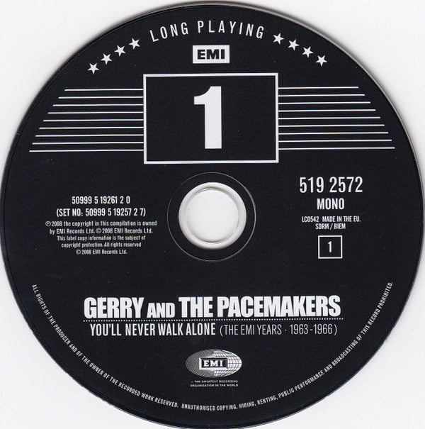 Gerry & The Pacemakers : You'll Never Walk Alone (The EMI Years 1963-1966) (4xCD, Comp, Mono)