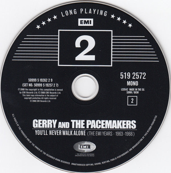 Gerry & The Pacemakers : You'll Never Walk Alone (The EMI Years 1963-1966) (4xCD, Comp, Mono)