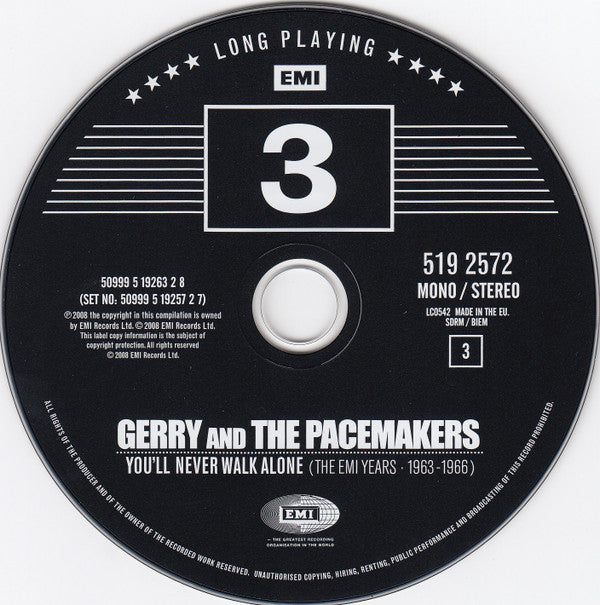 Gerry & The Pacemakers : You'll Never Walk Alone (The EMI Years 1963-1966) (4xCD, Comp, Mono)
