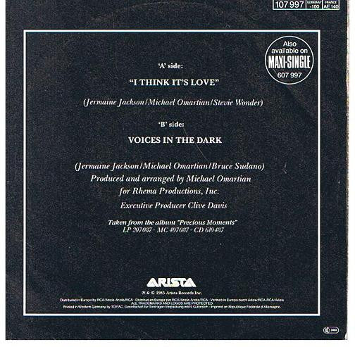 Jermaine Jackson : I Think It's Love (7", Single)