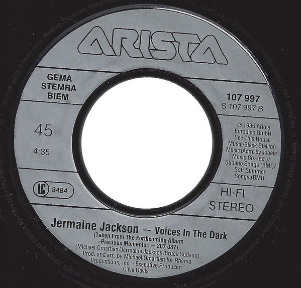 Jermaine Jackson : I Think It's Love (7", Single)