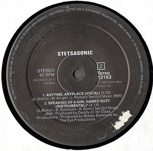 Stetsasonic : Speaking Of A Girl Named Suzy (12")