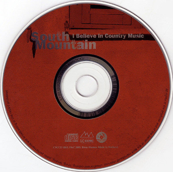 South Mountain : I Believe In Country Music (CD, Album)