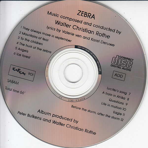 Walter Christian Rothe : Zebra (CD, Album)