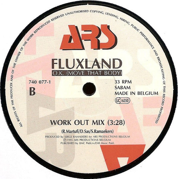 Fluxland (2) : O.K. (Move That Body) (12", Maxi)