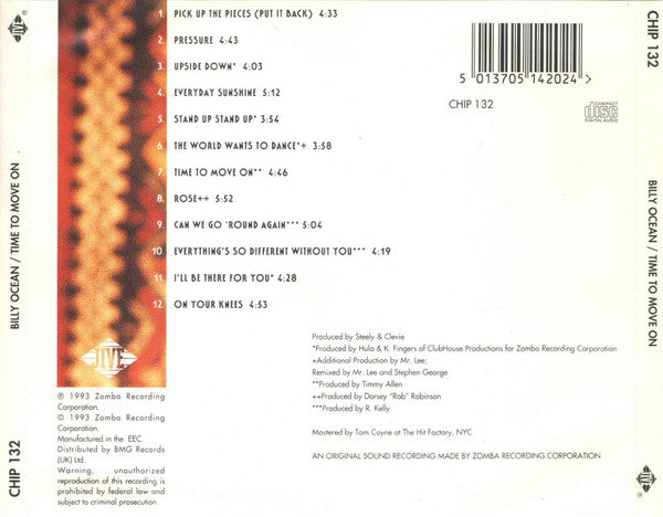 Billy Ocean : Time To Move On (CD, Album)