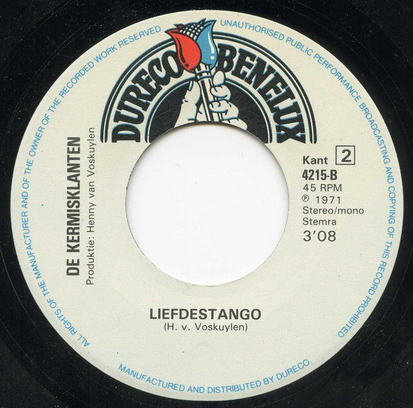 De Kermisklanten : Zigeunertango  / Liefdestango (7", Single)