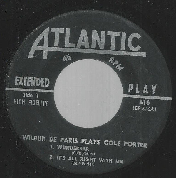 Wilbur De Paris : Plays Cole Porter (7", EP)