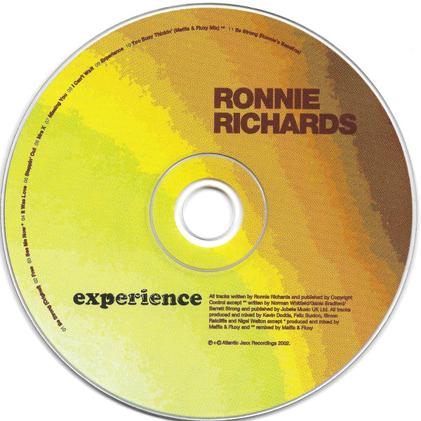 Ronnie Richards : Experience (CD, Album)