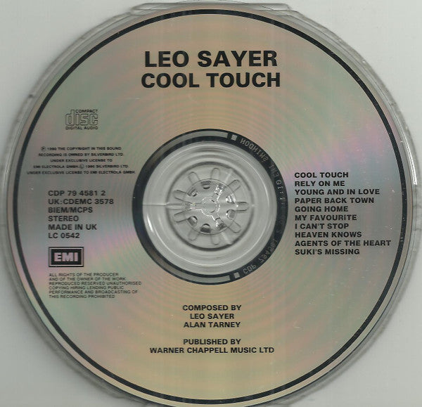 Leo Sayer : Cool Touch (CD, Album)