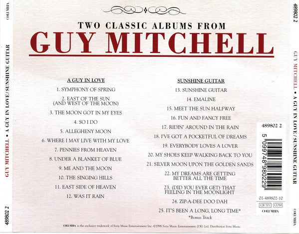 Guy Mitchell : A Guy In Love / Sunshine Guitar (CD, Comp)