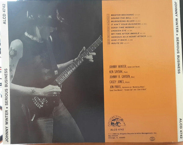 Johnny Winter : Serious Business (CD, Album, RE)