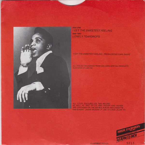 Jackie Wilson : I Get The Sweetest Feeling (7", Single)