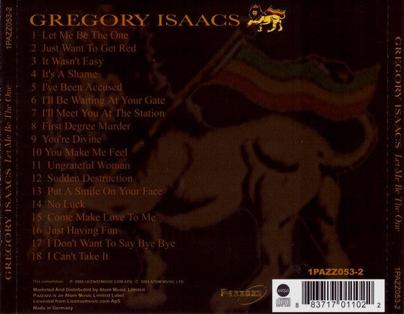 Gregory Isaacs : Let Me Be The One (CD, Comp)