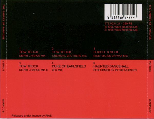 The Sabres Of Paradise : Versus (CD, Comp)