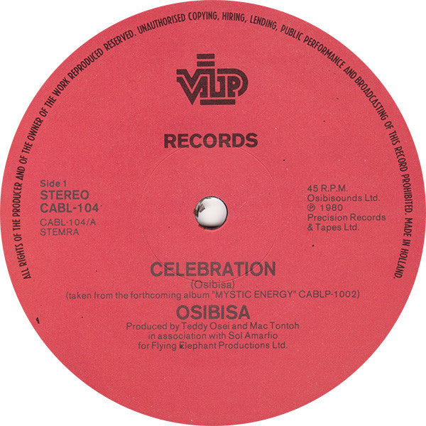 Osibisa : Celebration (Special 12" Disco Mix) (12")