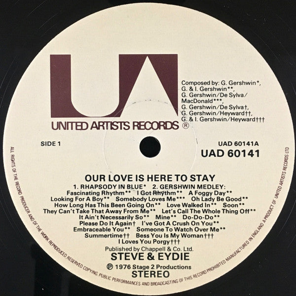 Steve & Eydie : Our Love Is Here To Stay (The Gershwin Years) (2xLP, Album, Gat)