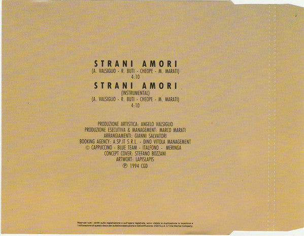 Laura Pausini : Strani Amori (CD, Maxi)